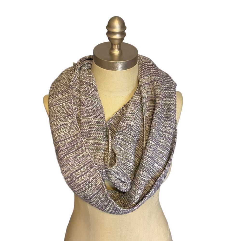 New‎ Modena Knit Infinity Scarf, Lilac color blend, 100% acrylic